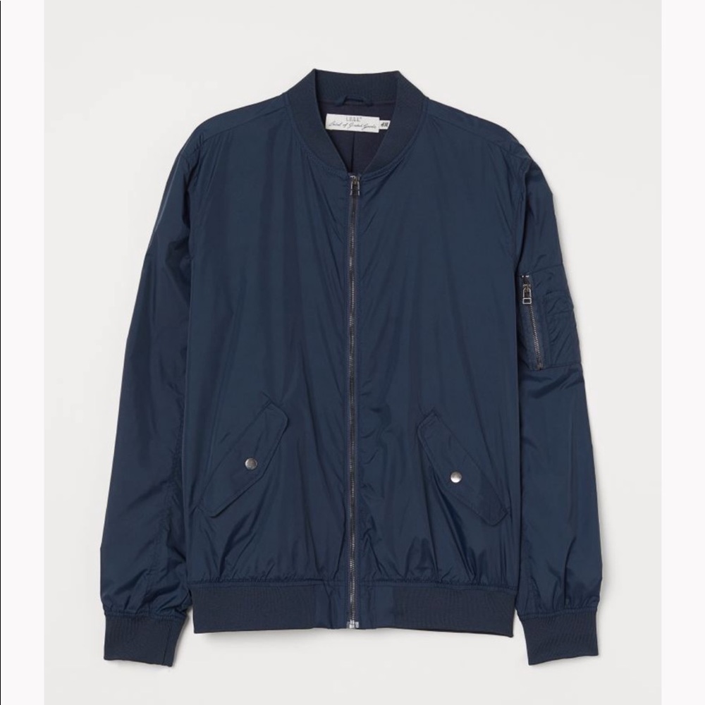 H & M Nylon Bomber Jacket size M